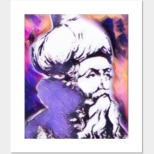 Ibn Arabi Pink Portrait | Ibn Arabi Artwork 5 Posters and Art